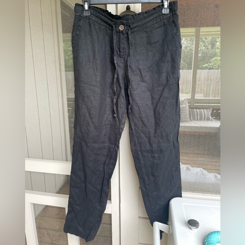 Tommy Bahama Women’s Black Linen Pants